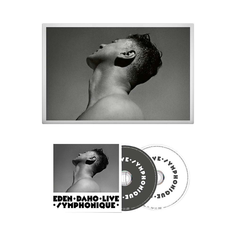 Pack "EDEN DAHO LIVE SYMPHONIQUE" CD + Blu-Ray édition limitée dédicacée + Affiche d'art 40x60 cm