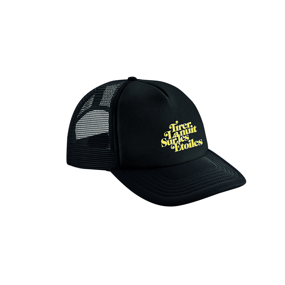 Casquette Noire et Jaune "Tirer la nuit sur les étoiles"